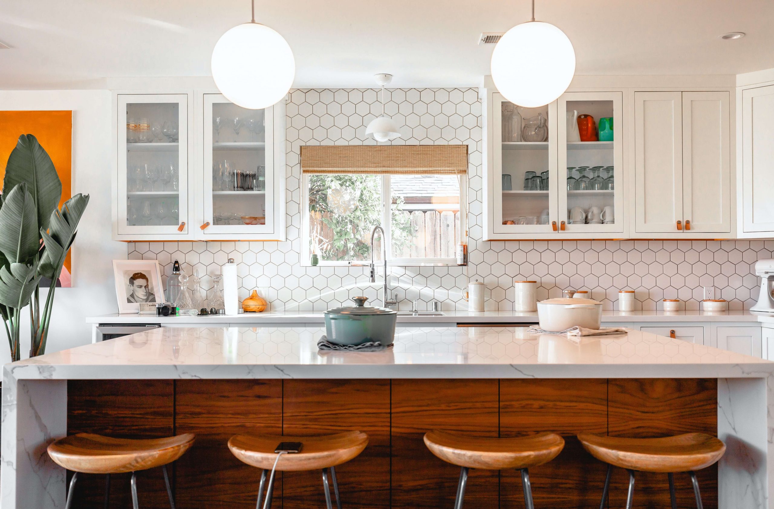 Bohemian White Kitchen Cabinets