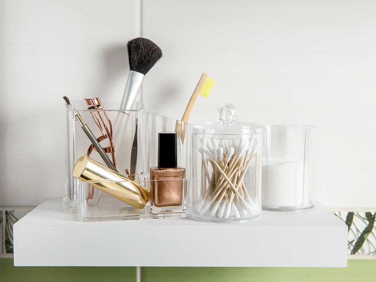 bathroom floating shelves